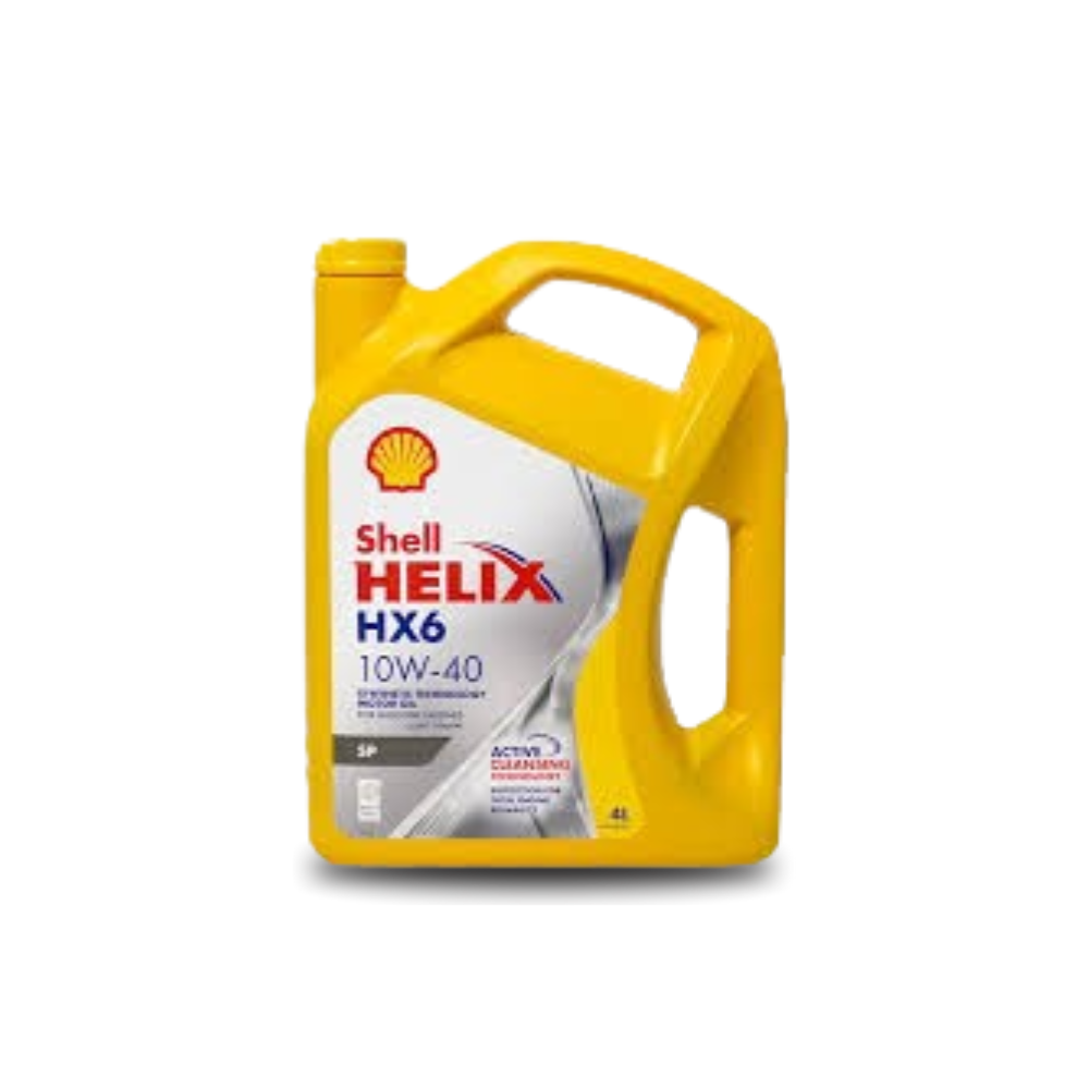 Shell Helix HX6 10W-40 Synthetic Technology Motor Oil - 4L Jug for Gasoline Engines