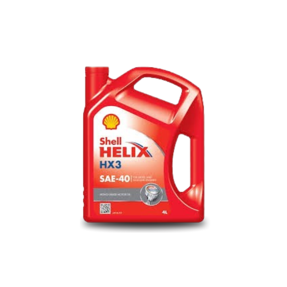 Shell Helix HX3 SAE-40 Mineral Motor Oil - 4L Jug for Gasoline Engines