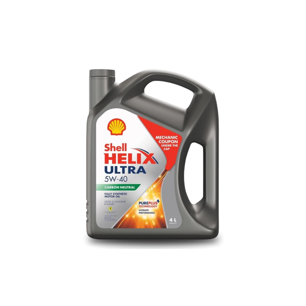 Shell Helix Ultra 5W-40 Synthetic Motor Oil - 4L Jug with PurePlus Technology