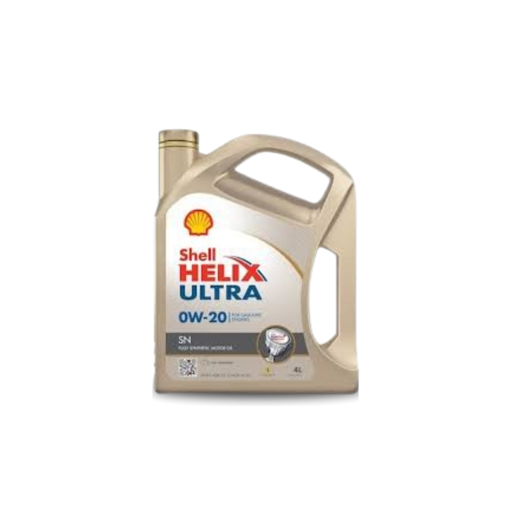 Shell Helix Ultra 0W-20 Synthetic Motor Oil - 4L Jug for Gasoline Engines