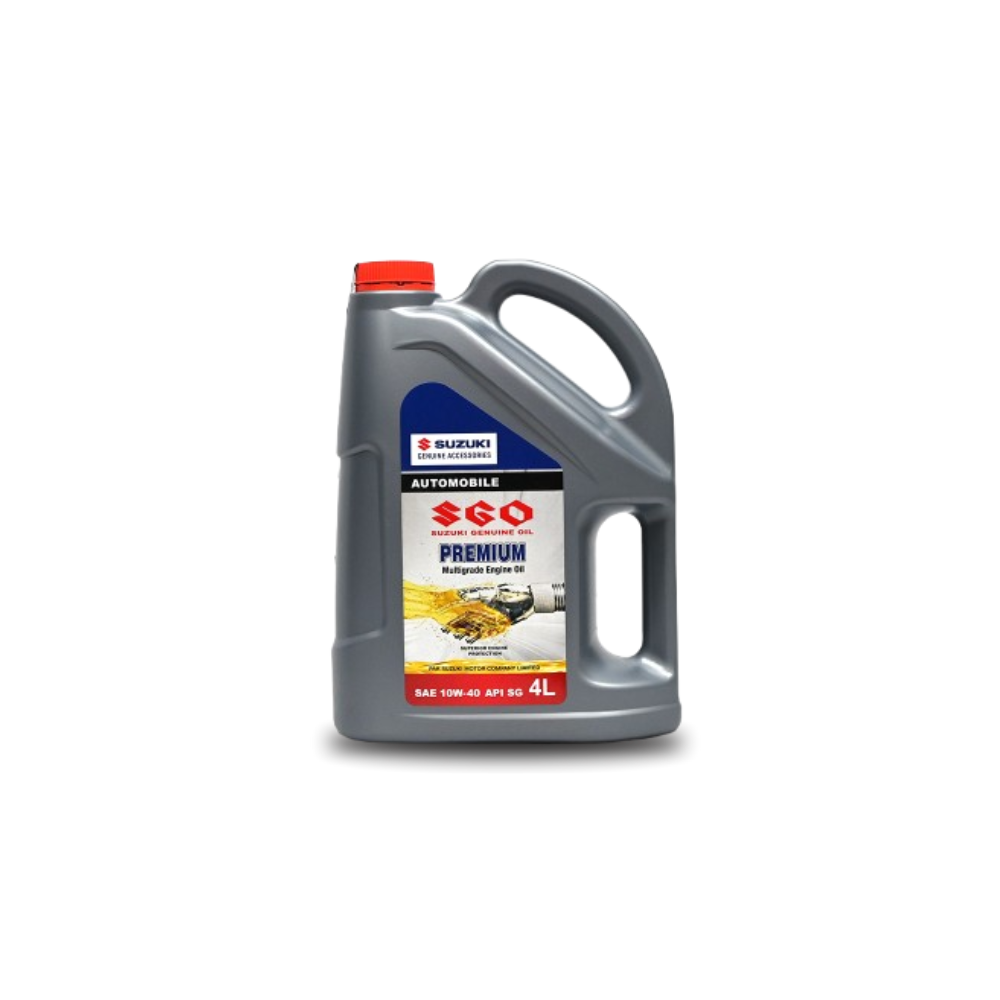 Suzuki SGO Premium SAE 10W-40 Multigrade Engine Oil - 4L Jug for Gasoline Engines
